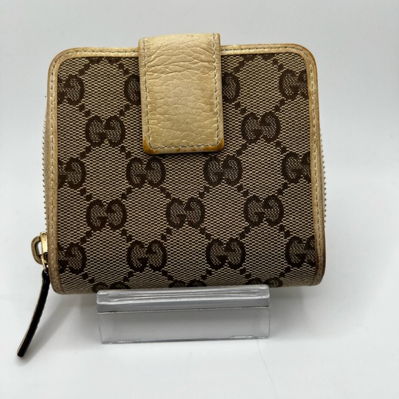 GUC Gucci GG Canvas Bifold Wallet - Picture 1 of 9